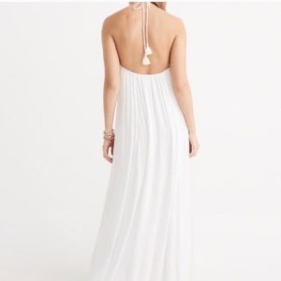 Abercrombie & Fitch White Lace Halter Maxi dress size Medium - Picture 4 of 6